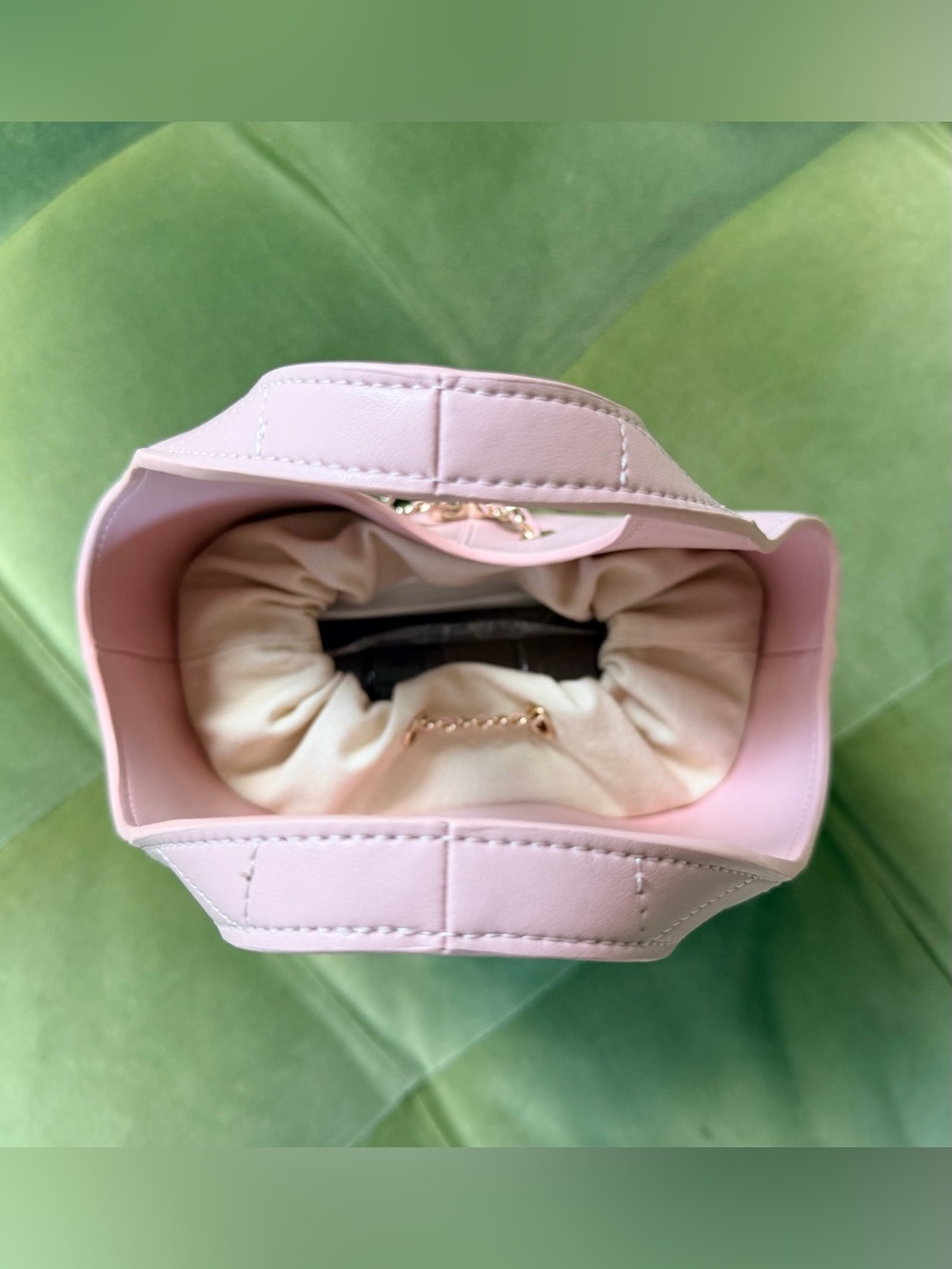 FULL SET New Chanel Pink Quilted Calfskin Small Shopping Bag wGold Tone Hardware - Picture 9 of 15